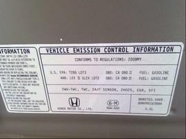 2008 HONDA ODYSSEY, GOLD, EX-L MODEL, 3.5L, AT, FWD,  A25176